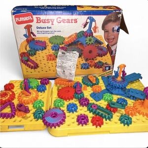 Vintage Playskool Busy Gears Deluxe Set - Multicolor